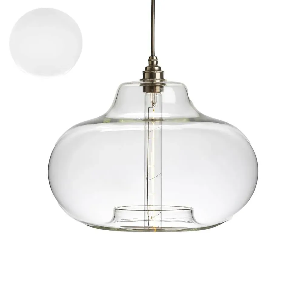 XL Pendant Light - White, Glass