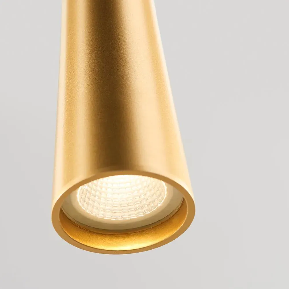60cm Drop Pendant Light - Gold, Aluminium