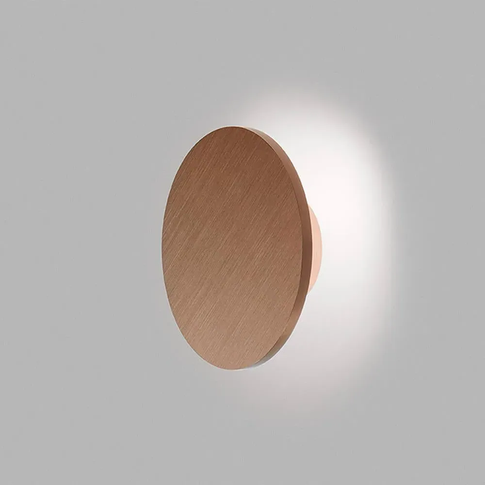 Circular Wall Light with Dimmer - Rose Gold, Aluminium