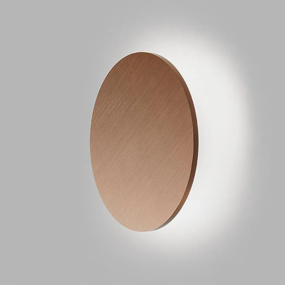 Circular Wall Light with Dimmer - Rose Gold, Aluminium