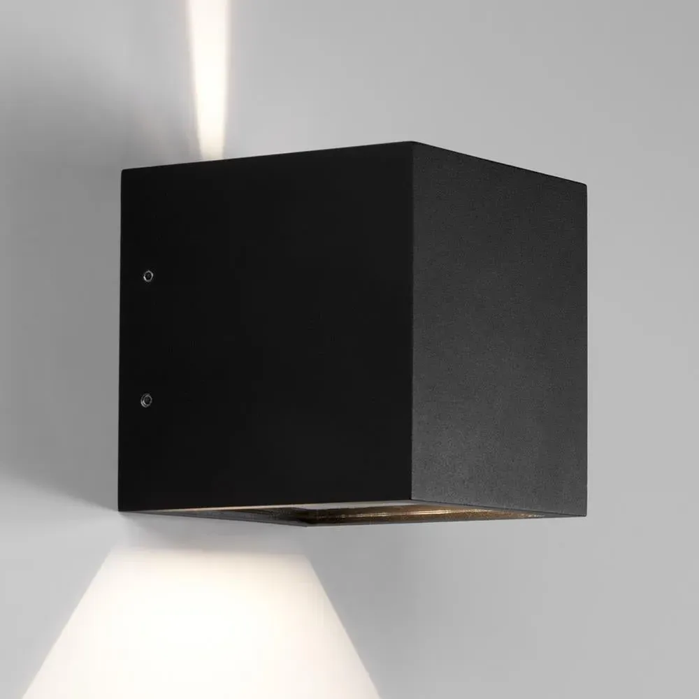 Cube Wall Light LED - Black, Aluminium