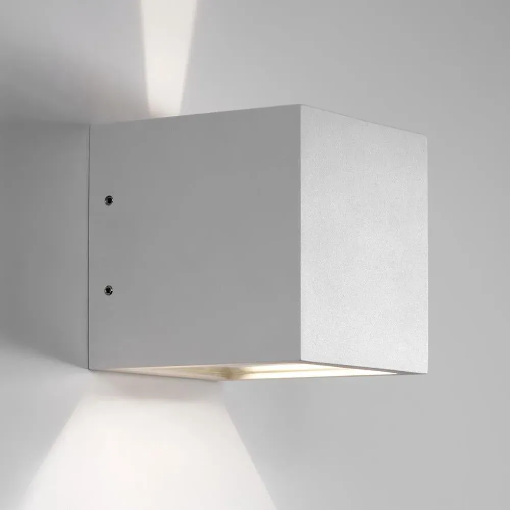 Cube Wall Light LED - White, Aluminium