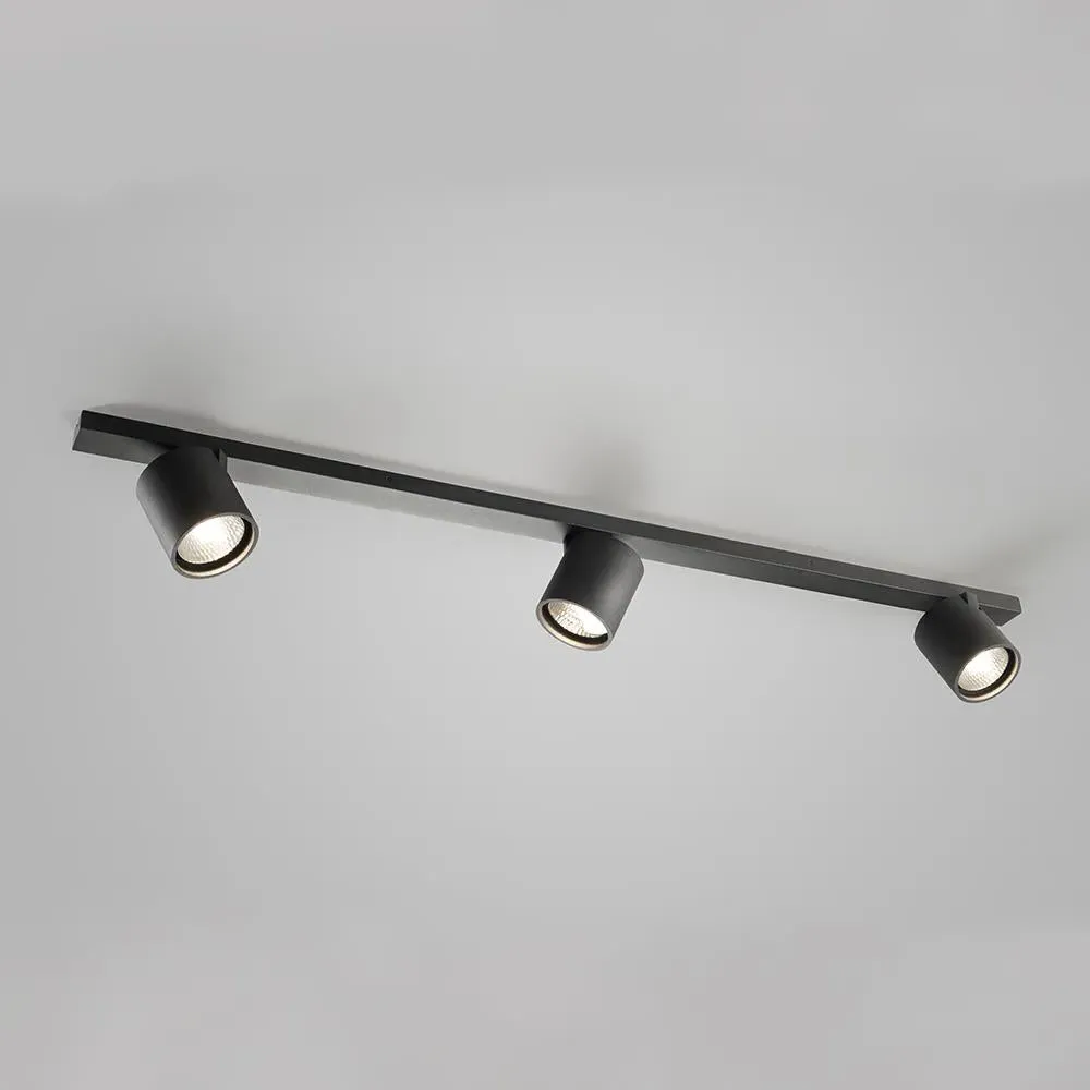 Large Ceiling Light Flush Mount - Black, Aluminium image