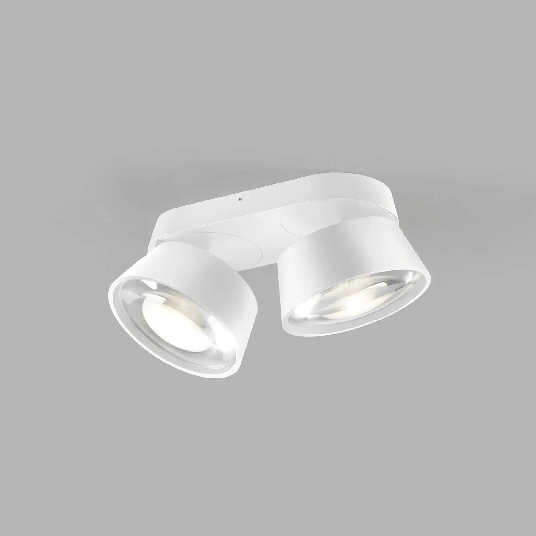 Large Double Ceiling Light - Titanium, Aluminium