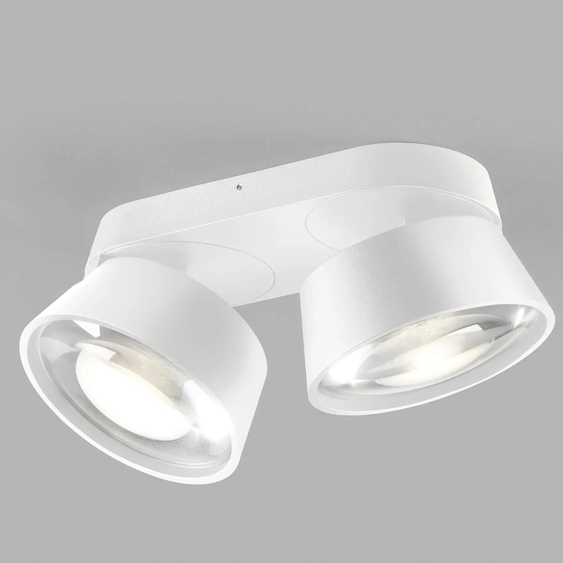 Large Double Ceiling Light - White, Aluminium