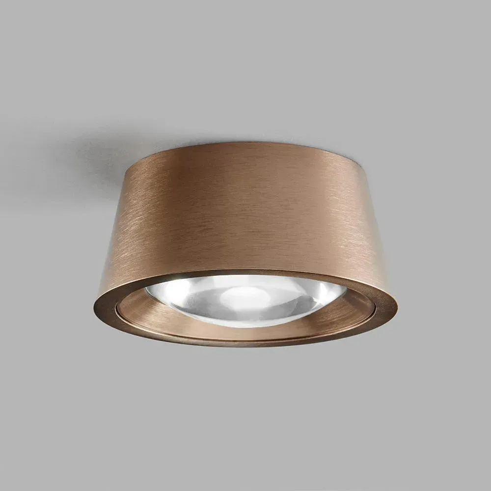 Large Flush Ceiling Light with Frame - White