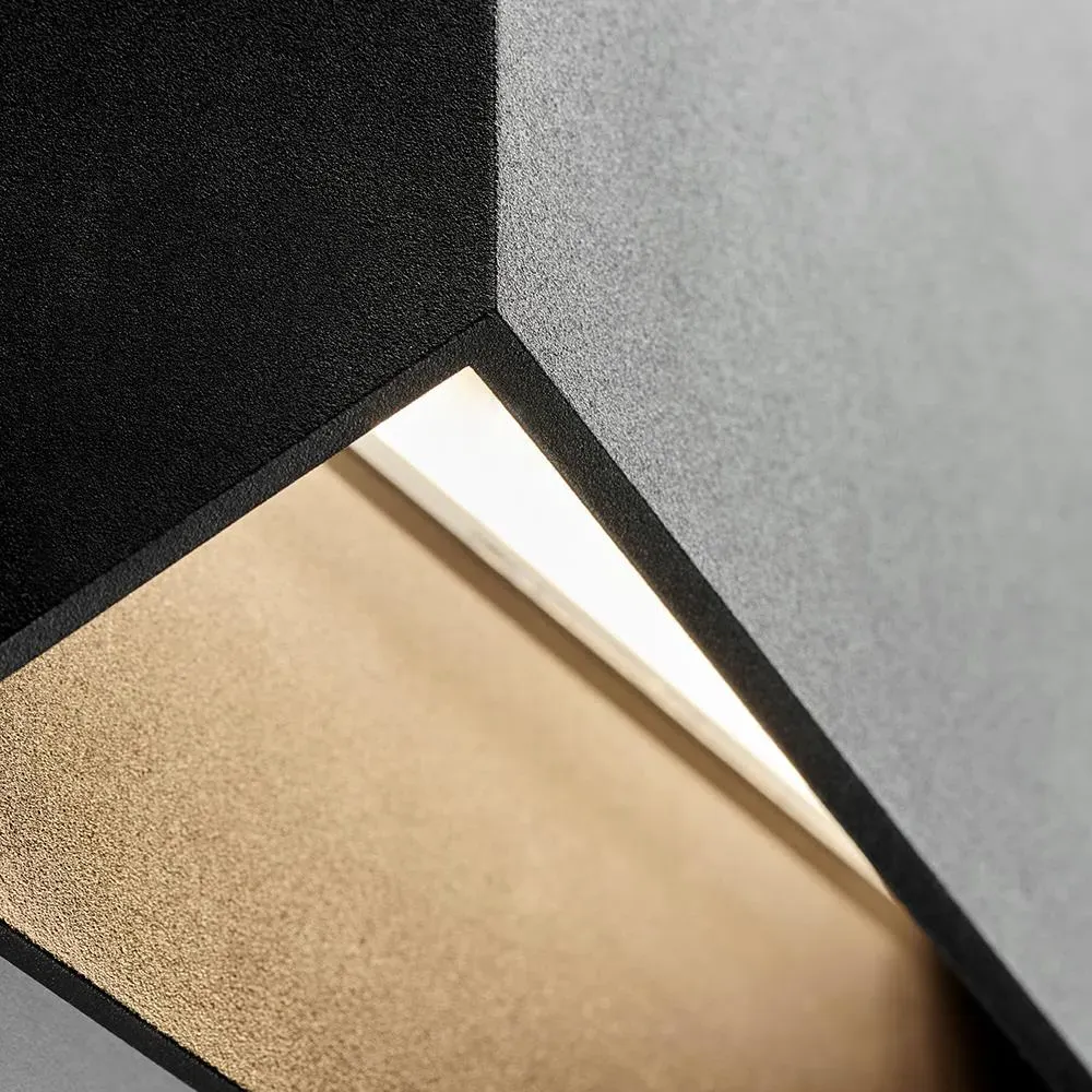 Large Outdoor Wall Light - White, Metal