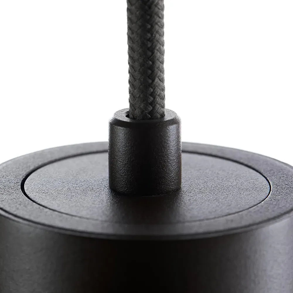 Large Pendant Light - Black, Aluminium