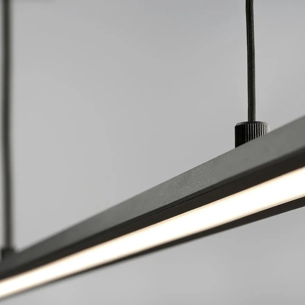 Large Pendant Light Slimline Design - White