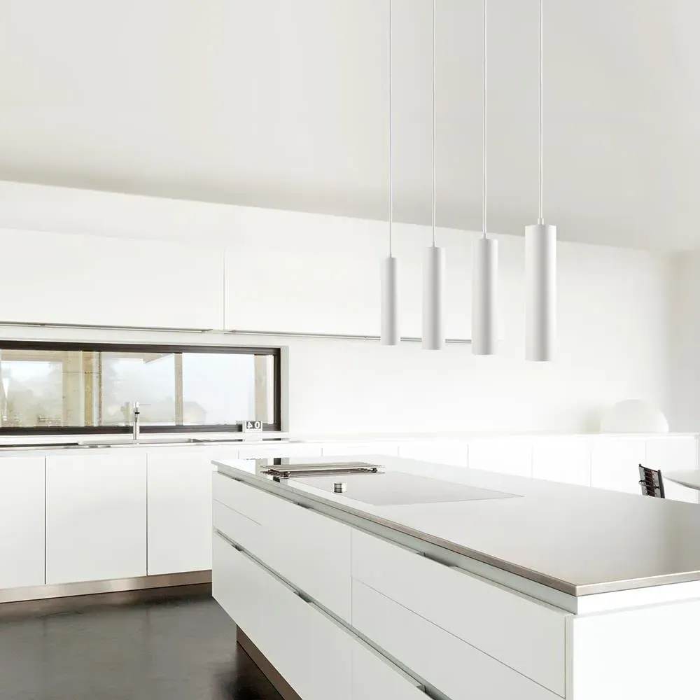 Large Pendant Light - White, Aluminium