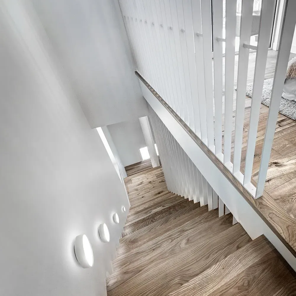 Large Round Ceiling Light with LED - Black