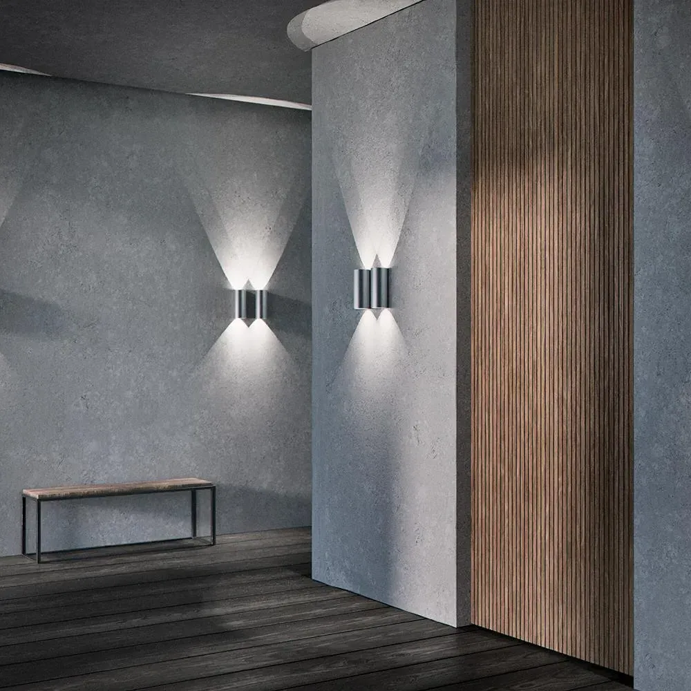 Large Wall Light Up Down - White