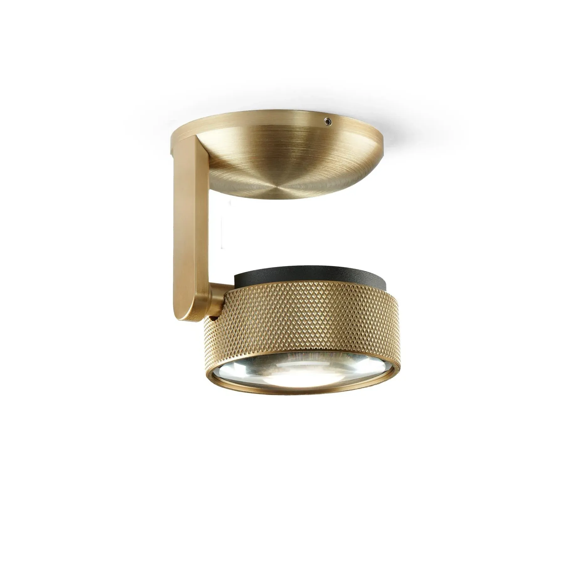 LED Ceiling Light with Rotation - Black, Metal