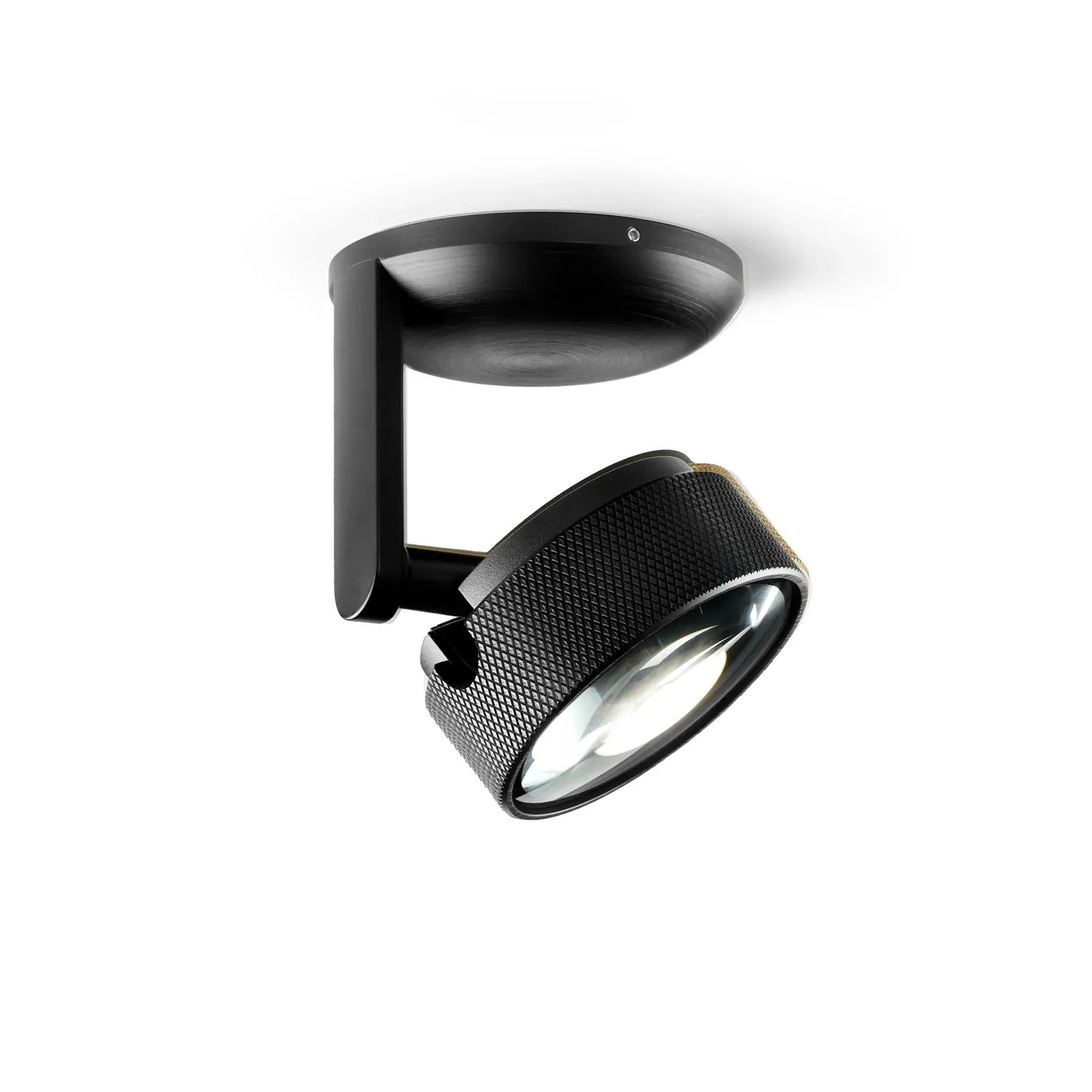LED Ceiling Light with Rotation - Black, Metal image