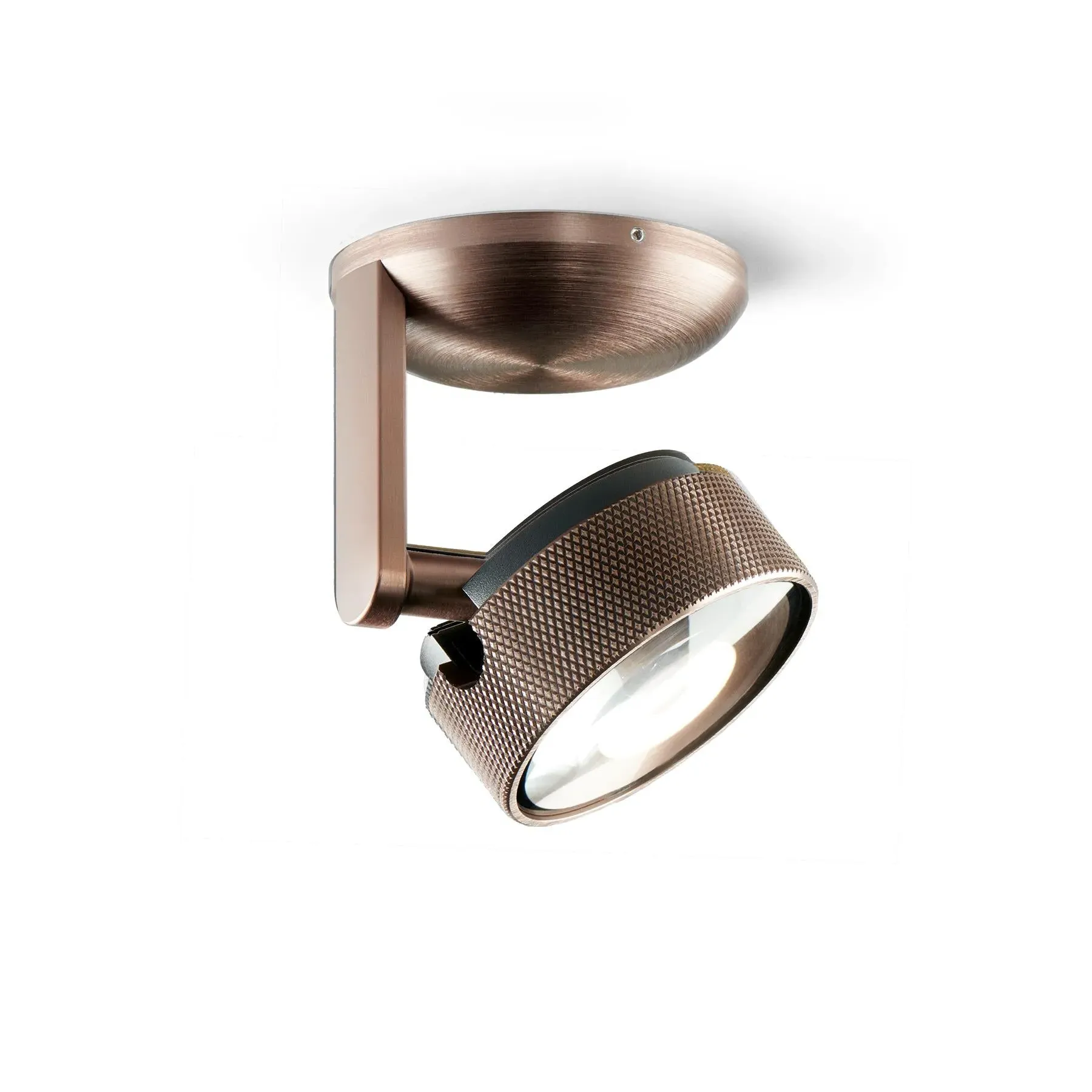 LED Ceiling Light with Rotation - Rose Gold, Metal