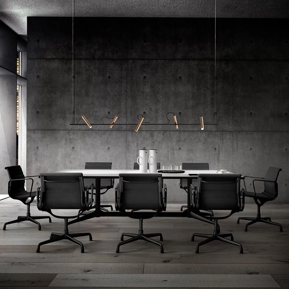 Medium Linear Pendant Light - Rose Gold, Aluminium