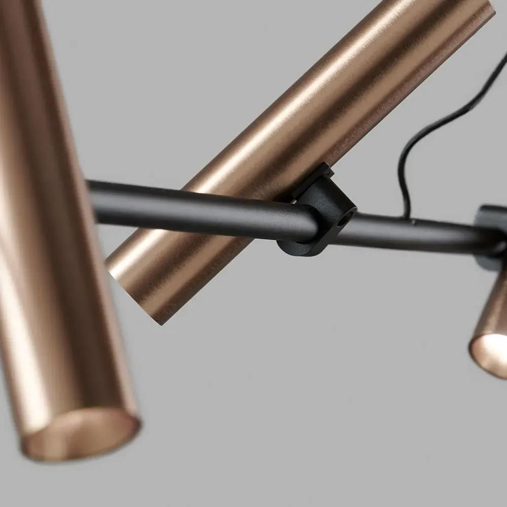 Medium Linear Pendant Light - Rose Gold, Aluminium