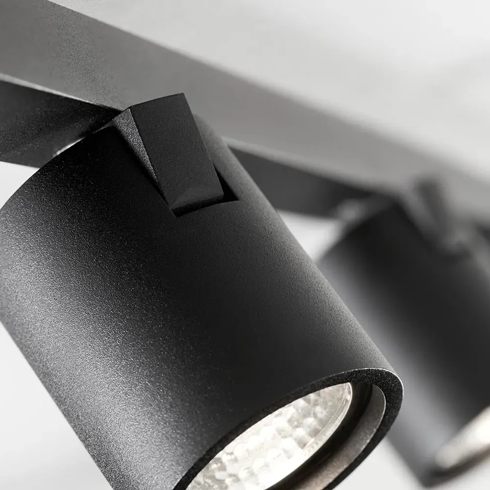 Mini Ceiling Light Flush Mount - Black, Aluminium