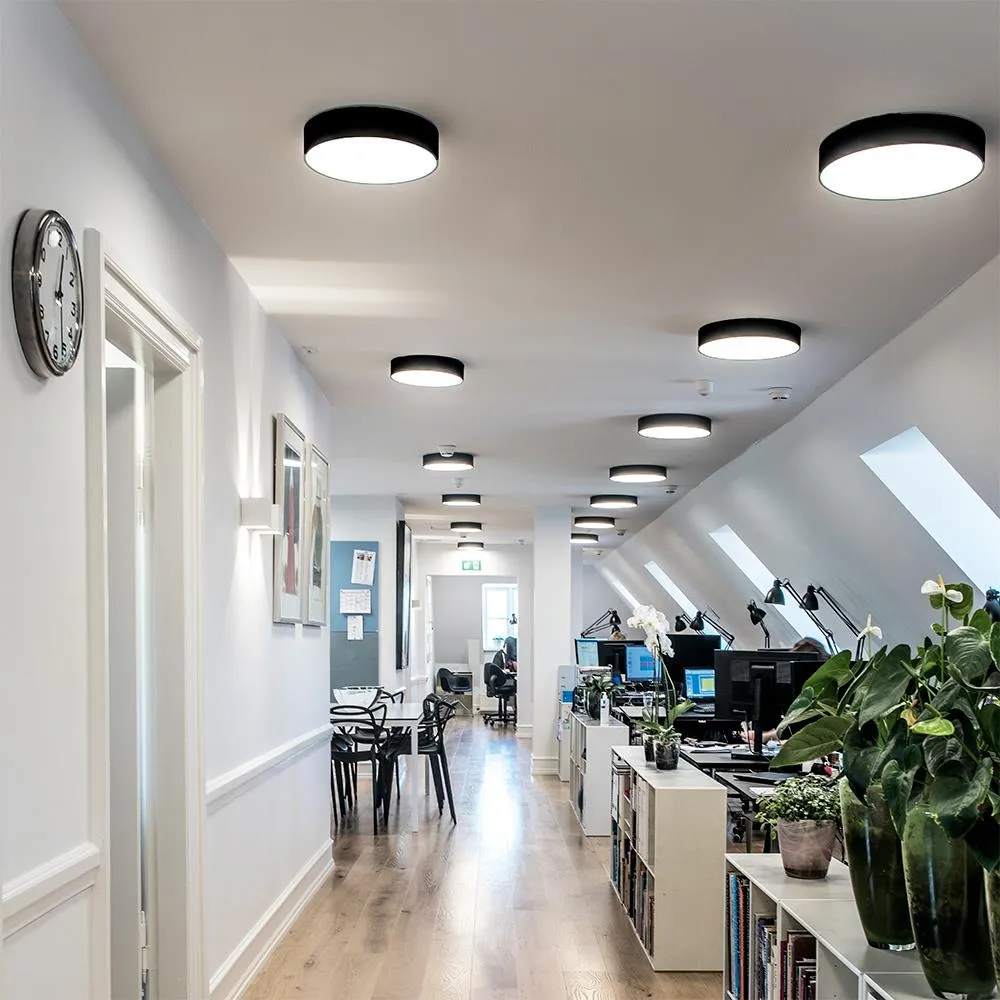 Small Ceiling Light with LED - White, Aluminium