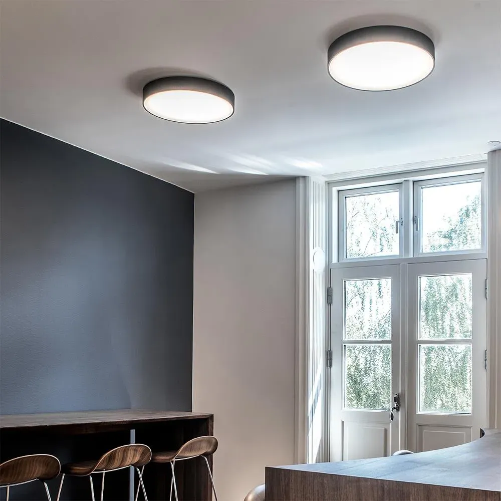 Small Ceiling Light with LED - White, Aluminium