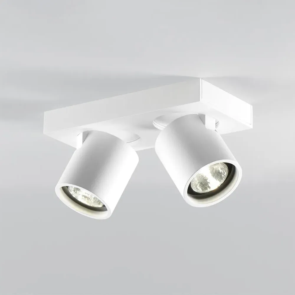 Small Double Ceiling Light - White, Aluminium