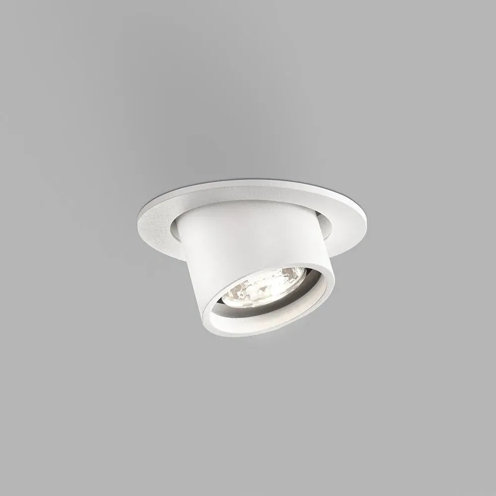 Small Flush Ceiling Light - White, LED