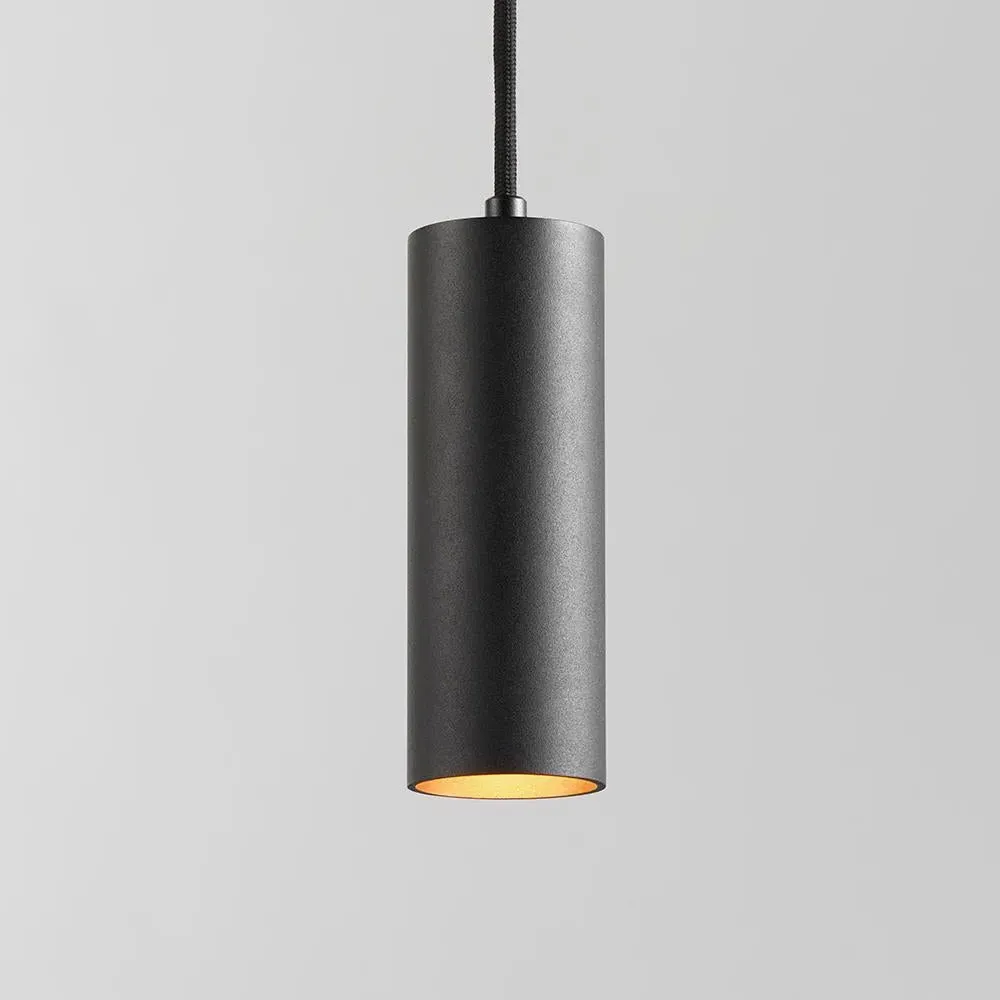 Small Pendant Light - Black/Gold, Aluminium