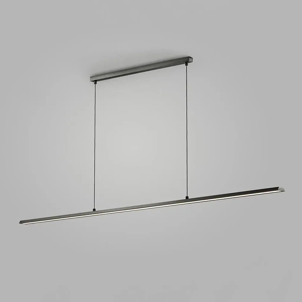 Small Pendant Light Slimline Design - Black