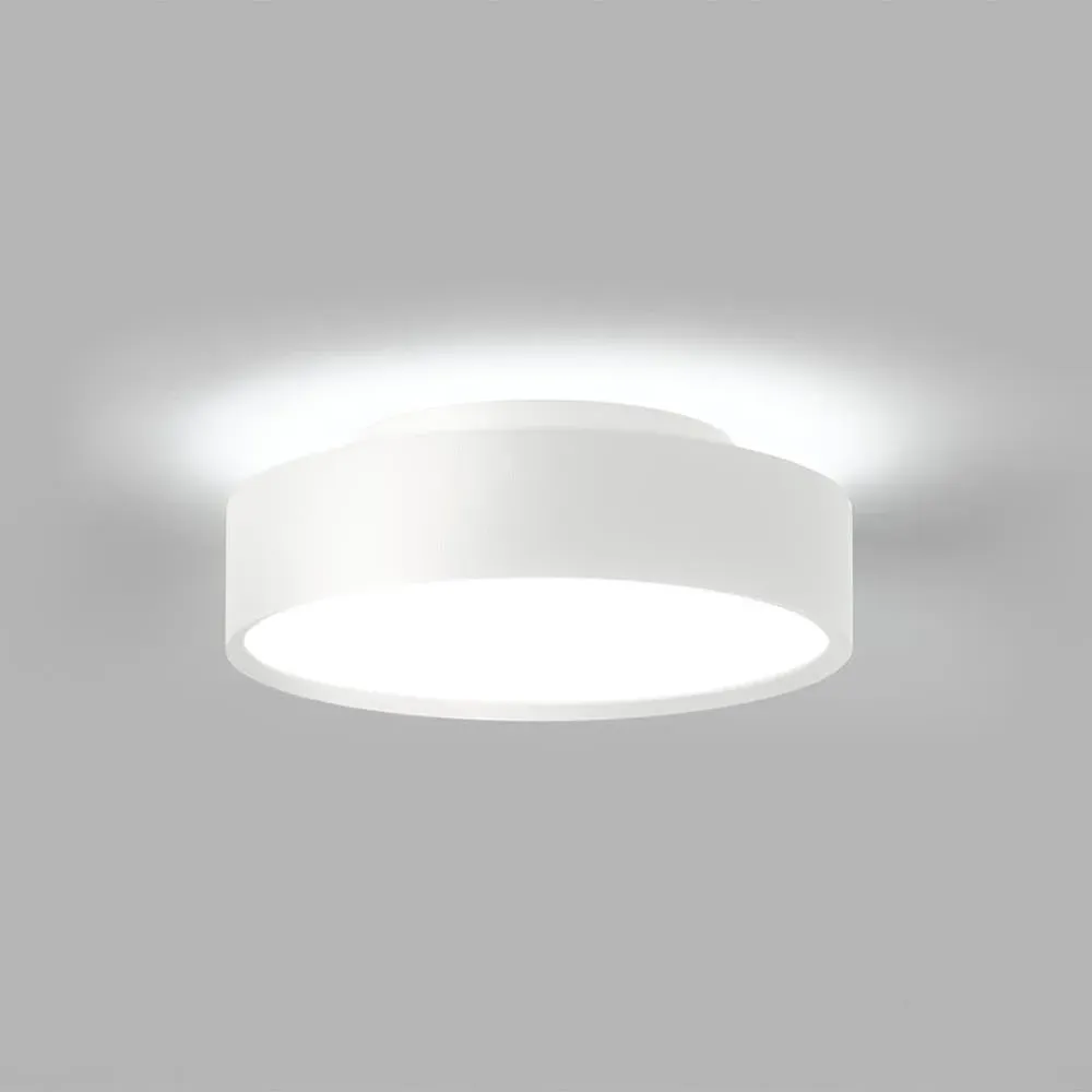 Small Round Ceiling Light with LED - White