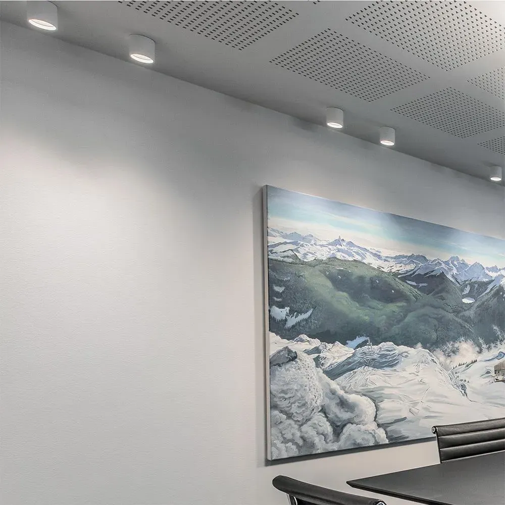 Small Round Ceiling Spotlight - Black, Aluminium