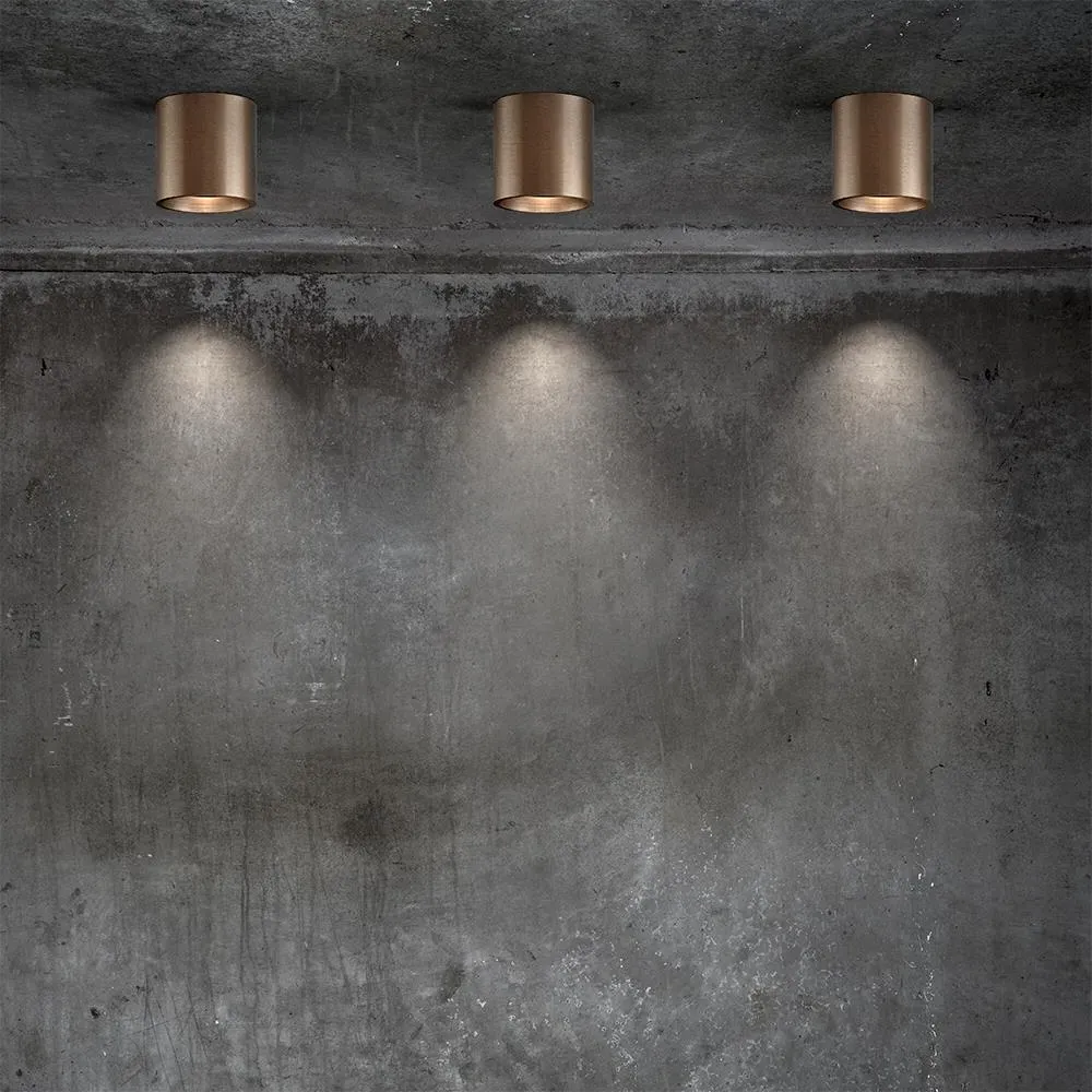 Small Round Ceiling Spotlight - Gold, Aluminium