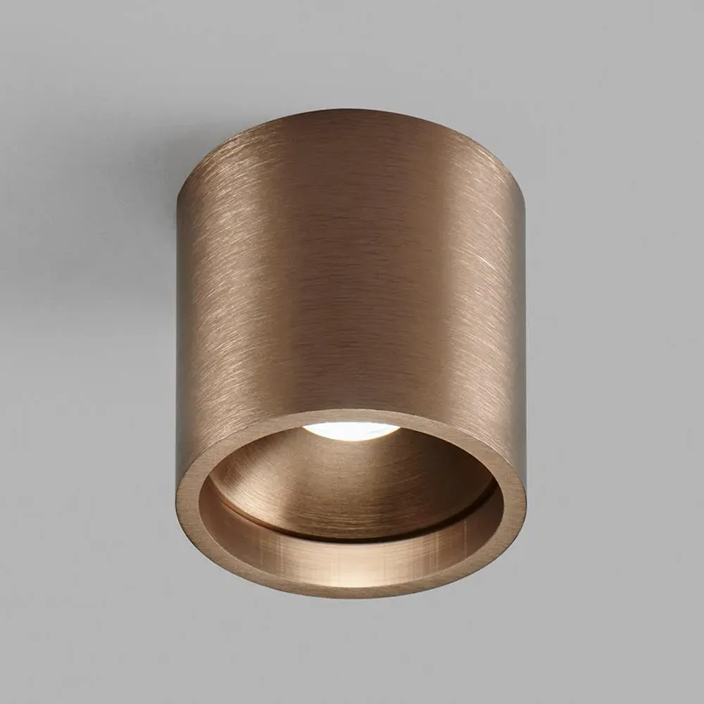 Small Round Ceiling Spotlight - Rose Gold, Aluminium