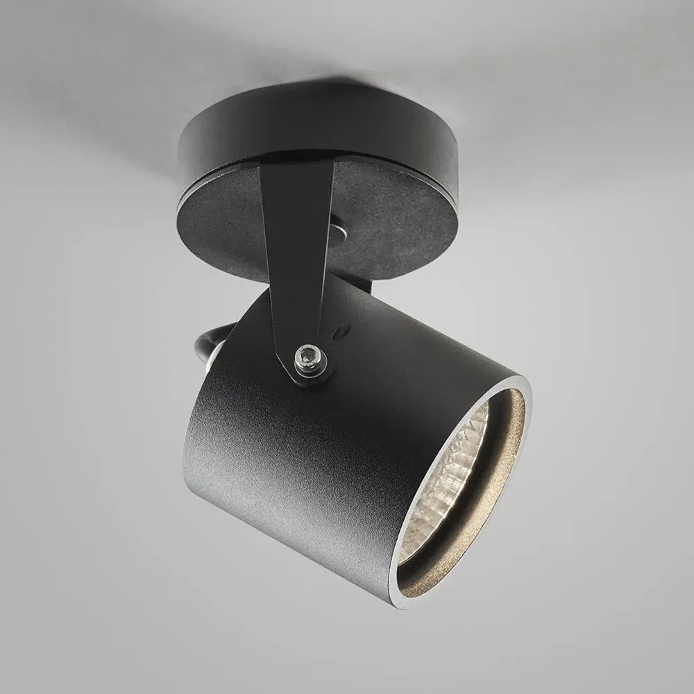 Small Wall Ceiling Spotlight - Black, Aluminium