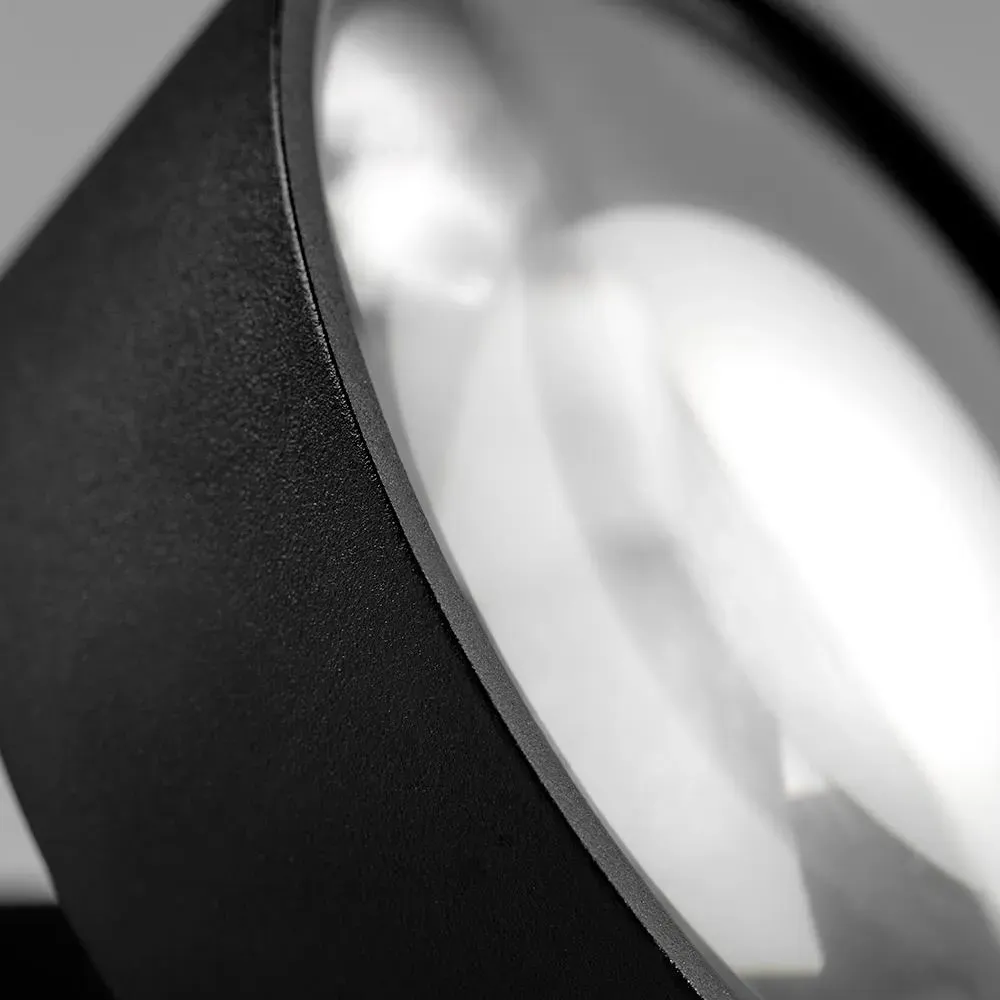 Vantage Large Wall Ceiling Light - Black, Aluminium