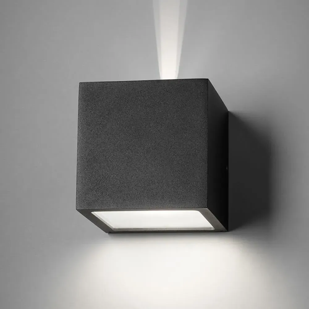 XL Cube Wall Light Standard - Aluminium