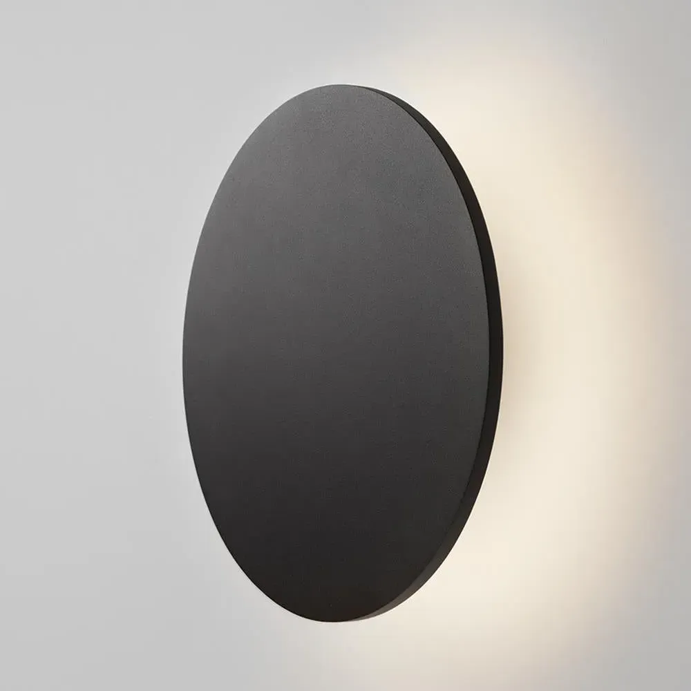 XXL Circular Wall Light with Dimmer - Black, Aluminium