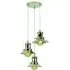 3-Light Cluster Pendant Light - Nickel, Brass