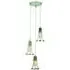 3-Light Cluster Pendant Light - Nickel, Brass