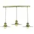 3-Light Pendant Light Large - Distressed, Brass