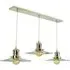 3-Light Pendant Light Large - Nickel, Brass