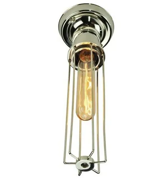 3-Light Pendant Light with Cage - Distressed