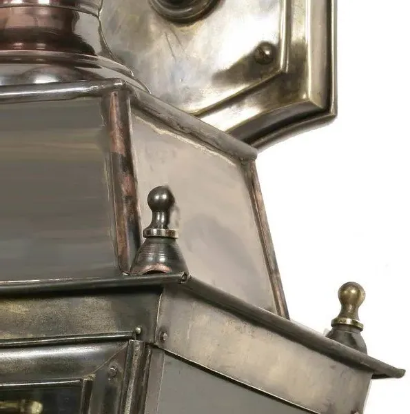 3-Light Wall Light Top Mount - Natural, Brass