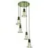 5-Light Cluster Pendant Light - Distressed Brass
