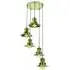 5-Light Cluster Pendant Light - Distressed, Brass