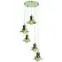 5-Light Cluster Pendant Light - Nickel, Brass