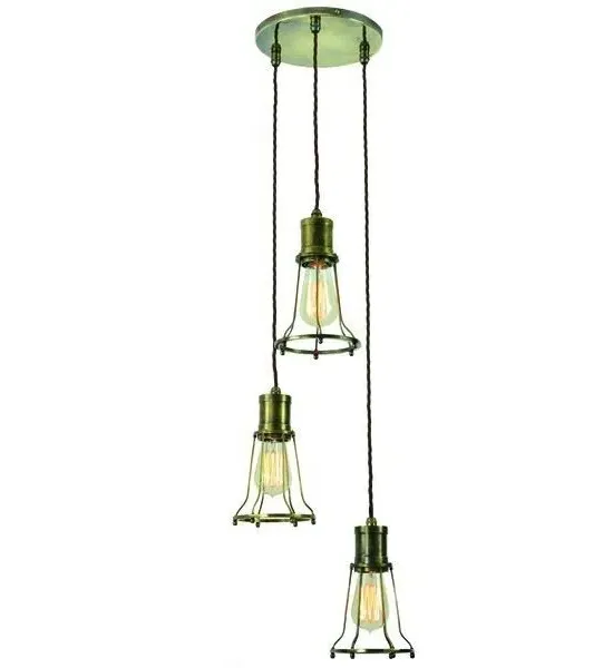 5-Light Cluster Pendant Light - Polished Nickel