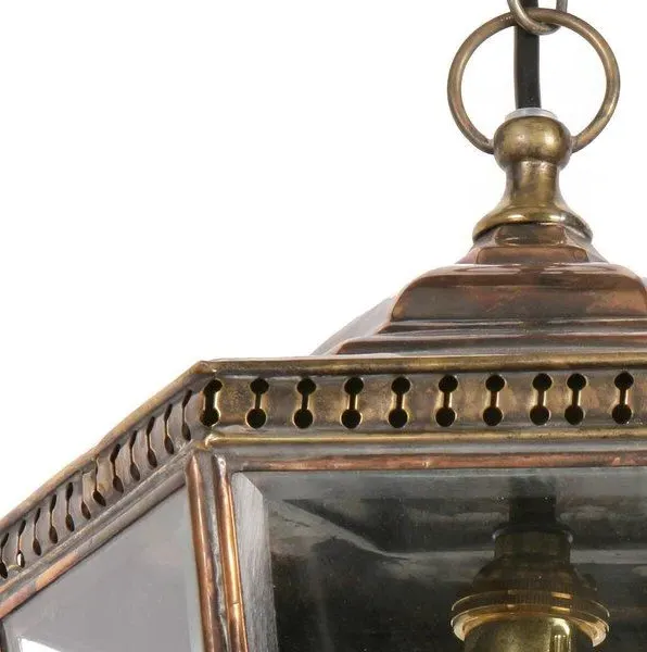 5-Light Pendant Light - Natural Brass, Copper