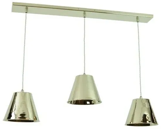 5-Light Pendant Light - Nickel, Brass