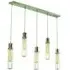 5-Light Pendant Light with Cage - Polished Nickel