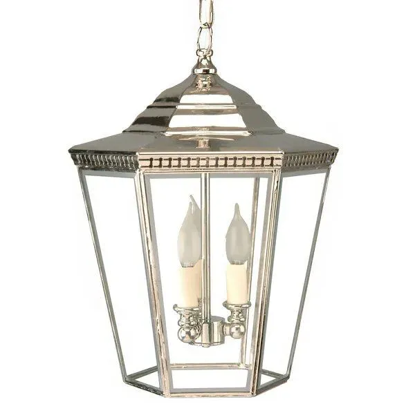 6-Light Pendant Light - Polished Nickel, Copper